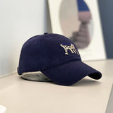 Gorra de béisbol retro con borde curvo para perros lindos, ideal para hombres y mujeres en primavera y verano. Estilo de gorra de pato.