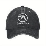Gorra de Béisbol Aphex Dual Logo Retro Música Electrónica Cierre Trasero para Hombres y Mujeres Gorra Suave Running al Aire Libre
