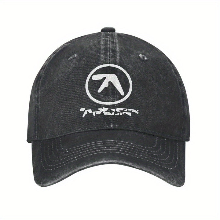 Gorra de Béisbol Aphex Dual Logo Retro Música Electrónica Cierre Trasero para Hombres y Mujeres Gorra Suave Running al Aire Libre