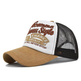 Gorra de béisbol con letra bordada 3D para hombre y mujer - Gorra snapback de malla con estilo funky, diseño semimalla transpirable, panel frontal y ala, gorro unisex ligero para todas las estaciones para deportes, eventos casuales y temáticos (Día de Acc