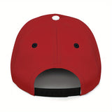 Gorra de béisbol ajustable con visera curva inspirada en anime - Gorro unisex ligero para todas las estaciones, protección solar roja e casual para hombres y mujeres, gorra de exterior recubierta de PVC lavable a máquina para deportes y uso diario