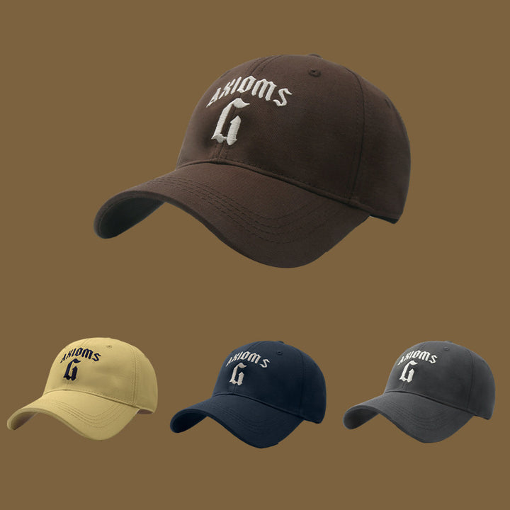 Gorra de béisbol para mujer y hombre - Gorra ajustable con G-Letra, marrón/beige/azul marino/negro, ligera y suave para deportes, eventos diarios y formales - Diseño paquetero para almacenamiento fácil, ropa de cabeza al aire libre, elegante, duradera, mo