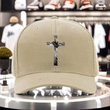 1 gorra fresca con estampado de cruz, tejido ligero de poliéster, ajuste seguro, gorra trucker adecuada para todos los géneros, ajustable, ideal para aventuras al aire libre durante todo el año