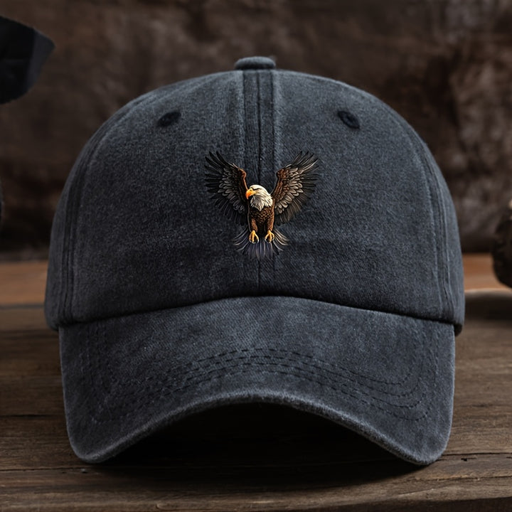 Gorra de béisbol ligera para hombre - Diseño gráfico de águila en vuelo, panel frontal estructurado para exteriores, deportes y ocio - Gorra de béisbol lavable a máquina para uso diario y eventos especiales - Regalo ideal para papá, esposo, atletas - Acce