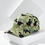 Gorra de Béisbol de Camuflaje [Poliestera], Ajuste Elástico de Poliéster, Sombrero Ligero para Todas las Estaciones con Cierre de Tirón, Solo Lavado a Mano - Diseño de Pico de Pato a la Moda