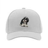 1 gorra de béisbol con estampado de perro Shih Tzu - Gorra ajustable con diseño de cara de Shih Tzu, accesorio ligero y casual para amantes de mascotas, lavable a mano, ideal para uso diario y regalos para dueños de perros