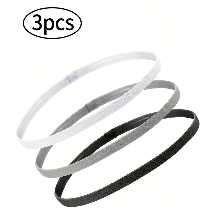2/3/4 Piezas de Diademas Deportivas Antideslizantes y Transpirables - Bandas para el Cabello de Secado Rápido para Gimnasio, Running, Yoga, Entrenamiento - Sin Residuos Post-Entreno - Regalo Ideal para Fitness, Accesorios de Gimnasia, Esenciales para Yoga