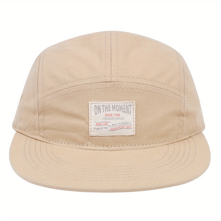 Tela. 1 pieza de tela para etiqueta, gorro hip-hop de cinco paneles para hombre. Tela.