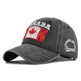 Gorra de Béisbol Bordada con Bandera Canadiense y Parche Perforado - Ajustable con Snapback, Ideal para Streetwear, Trajes de Navidad y Cultura Canadiense (Diseño Bordado)
