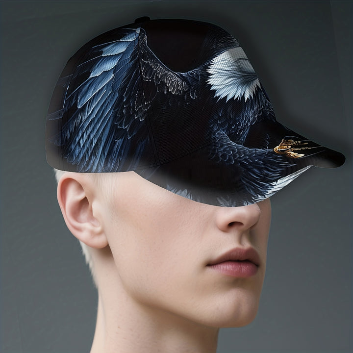 1 gorra de béisbol con emblema de águila para hombres y mujeres - Gorra ligera ajustable para exteriores con diseño audaz de águila, plegable para senderismo, deportes y uso casual - Gorra unisex para hombres y mujeres, duradera y fácil de cuidar (lavado