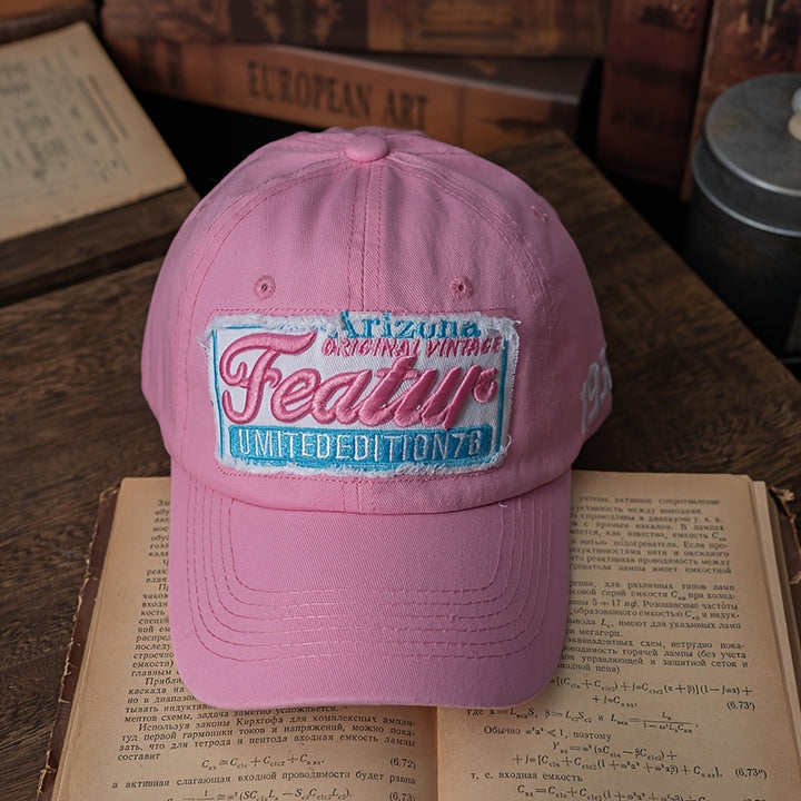 Gorra de Trabajo Americana Casual Retro con Pico de Pato para Hombres y Mujeres, Gorra de Béisbol Exterior con Bordado Tridimensional y Cubierta de Cara Suave y Versátil