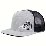 Gorra De Béisbol De Bordado De Brújula Gorra De Camionero De Malla De Moda Y Estilo Hip Hop Gorra Ajustable Y Ligera Con Broche Para Mujeres Y Hombres