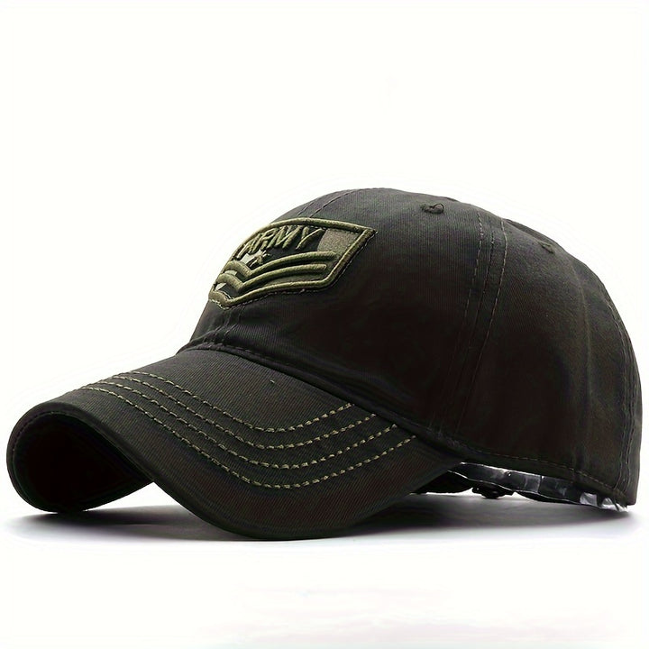 Gorra de béisbol militar con diseño de camuflaje para hombre y mujer, tendencia primavera-verano, ideal para entrenamiento al aire libre y bordado de moda