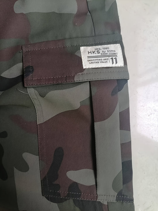 Pantalones Deportivos Casuales para Hombre con Estampado de Camuflaje - Cintura Elástica y Tobilleras Dobles, Ajuste Regular con Múltiples Bolsillos, Lavables en Máquina para Gimnasio, Correr, Atuendo Casual, Tejido No Elástico