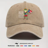 1 Gorra de béisbol ajustable retro con diseño de rana con bandera de Puerto Rico - Poliéster ligero, diseño de rana de dibujos animados, perfecto para actividades al aire libre y eventos de regreso a casa, ropa de cabeza al aire libre | Diseño de rana de