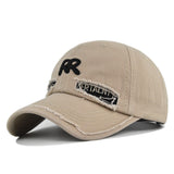 Gorra de Béisbol Estilo Retro con Logo RR Bordado y Visera de Parches, Gorra Ajustable Snapback para Trajes de Navidad, Fiestas y Uso Diario (No Elástica)