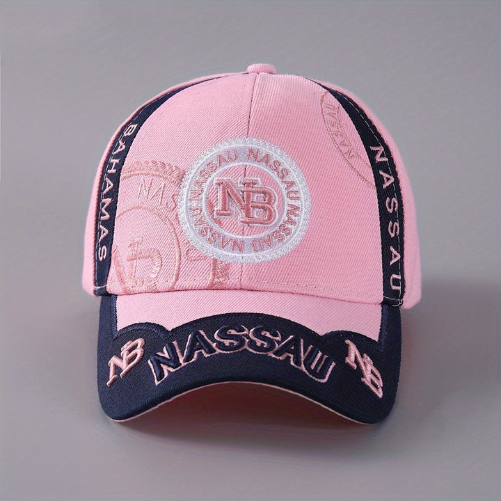 Gorra de Béisbol Bordada con Cierre Ajustable Snapback - Gorra Unisex Transpirable de Poliéster para Hombres y Mujeres, Opciones en Azul y Verde, Ideal para Viajes Casuales o Regalo Navideño