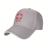 1 gorra Boner Doner con logo - Logo en rojo y blanco llamativo, correa ajustable, ligera pero duradera para hombres y mujeres: béisbol ideal para exteriores, ciclismo, pesca, gym o uso médico. Regalo divertido (diseño de chiste turco sobre medicina). Lava
