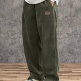 Pantalones de mezclilla de hombre, ajuste holgado, comodidad para todas las estaciones, bolsillos, tejido no elástico, ropa casual | Pantalones de ajuste holgado | Estilo casual