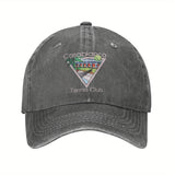Gorra de Béisbol con Logo del Casablanca Tennis Club - Gorra Negra Lavada al Estilo Universitario Transpirable con Diseño Vibrante en Rosa y Azul, Regalo Ideal para Aficionados al Tenis, Golf o Running