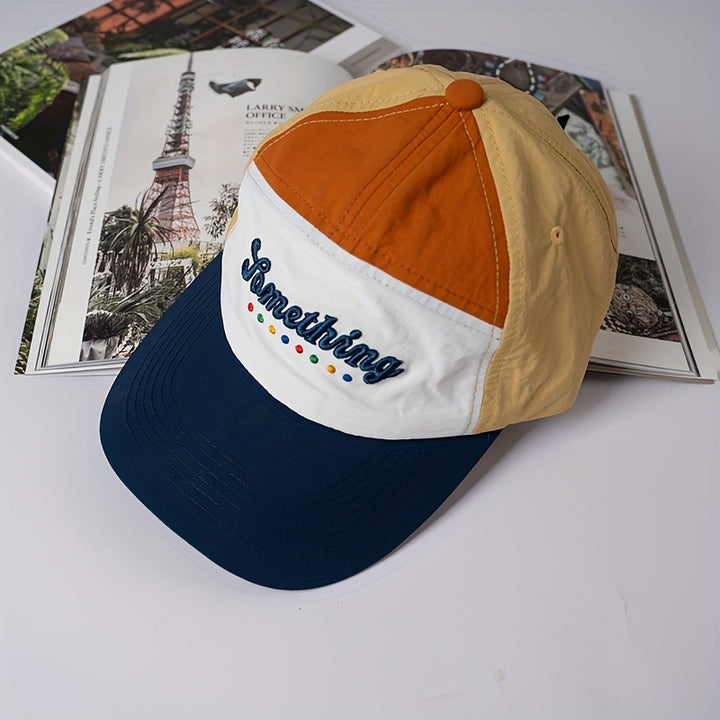 Gorra de Béisbol Casual con Bordado 3D y Diseño Americano para Hombres y Mujeres, Gorra Duckbill Estilo Spliced