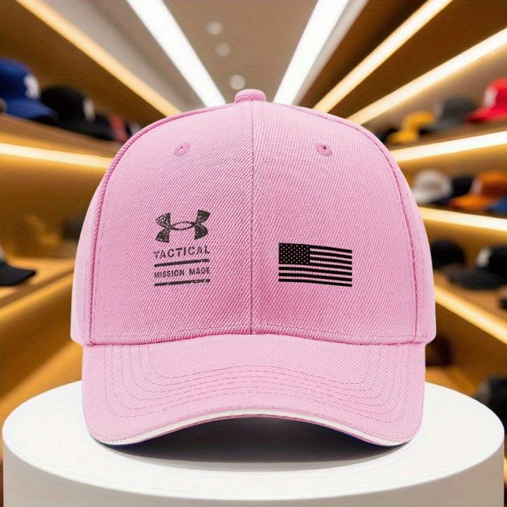 1pc Gorra Clásica Unisex de Verano y Otoño - Gorra Snapback Negra Transpirable Under Armor para Exteriores, Camping, Baile Callejero, Running, Fitness, Uso Casual y Regalo Versátil