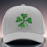 Gorra Snapback Unisex - Camión con Diseño Ajustable de Cuatro Hojas Verdes, Puntos y la Suerte Irlandesa Negra, Parte Trasera de Malla Transpirable, Sombrero Festivo, Diseño Divertido, Ajuste Cómodo, Sombrero con Estilo, Amantes de la Moda