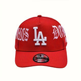 Gorra de béisbol New Era LA - Snapback ajustable, letras llamativas de LA y logo de LA, gorra ligera de streetwear para hombre, para todas las estaciones, moda urbana hip hop, deportes al aire libre, caza