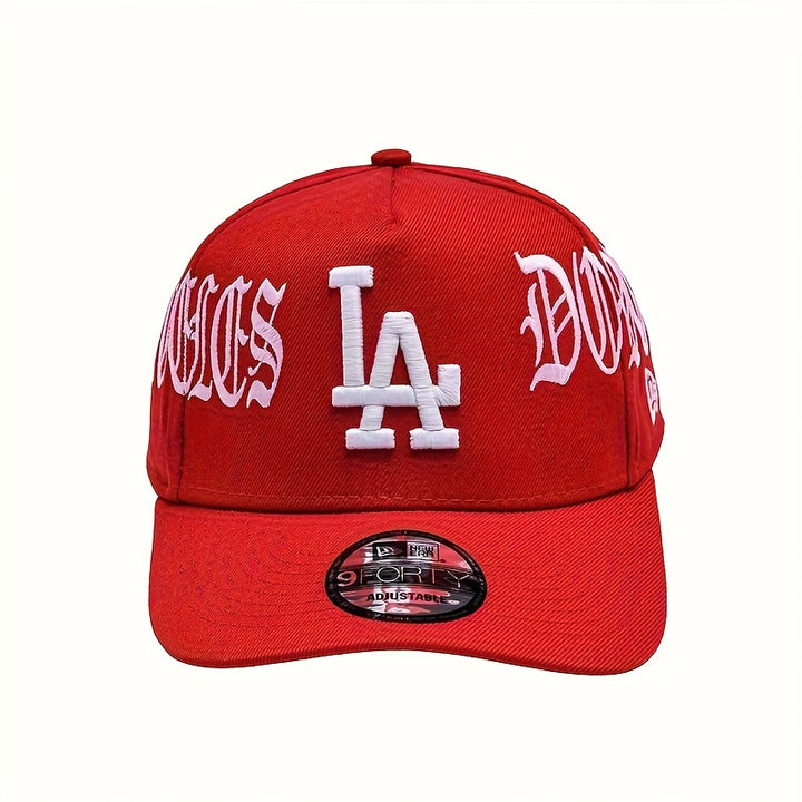 Gorra de béisbol New Era LA - Snapback ajustable, letras llamativas de LA y logo de LA, gorra ligera de streetwear para hombre, para todas las estaciones, moda urbana hip hop, deportes al aire libre, caza