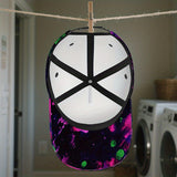 1 Gorra de béisbol neón que brilla en la oscuridad - Verde neón, rosa, púrpura, naranja, rojo, amarillo - Cierre ajustable con visera, ligera y transpirable para deportes al aire libre