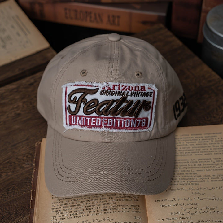 Gorra de Trabajo Americana Casual Retro con Pico de Pato para Hombres y Mujeres, Gorra de Béisbol Exterior con Bordado Tridimensional y Cubierta de Cara Suave y Versátil