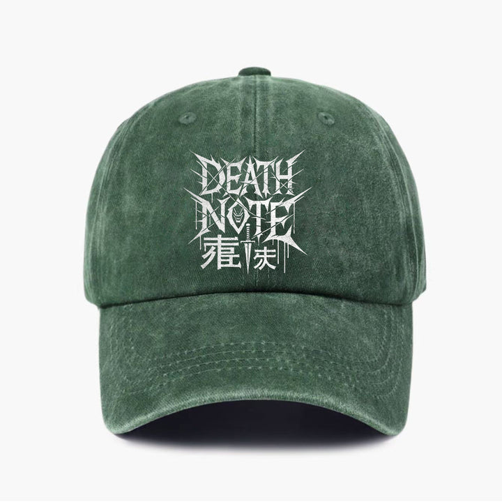Gorra de Béisbol Death Note de Algodón con Visera Curva Ajustable y Ligera, Ideal para Exteriores, Unisex
