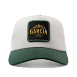 Gorra de Camionero Ajustable con Emblema Familiar Garcia para Hombres y Mujeres - Parte Trasera Transpirable, Gorra Ligera Con Diseño de 6 Paneles Blanco/Rosa//Gris/Beige, Talla Única (54.86-59.94cm) Unisex Casual Deportes al aire libre & Atuendo casual I