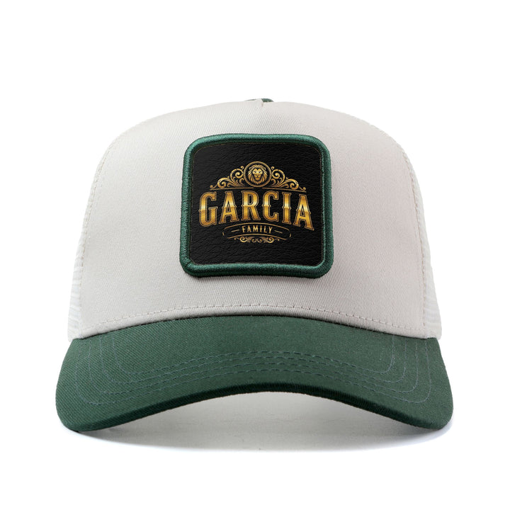 Gorra de Camionero Ajustable con Emblema Familiar Garcia para Hombres y Mujeres - Parte Trasera Transpirable, Gorra Ligera Con Diseño de 6 Paneles Blanco/Rosa//Gris/Beige, Talla Única (54.86-59.94cm) Unisex Casual Deportes al aire libre & Atuendo casual I