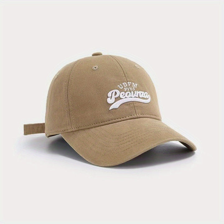 Gorra de Béisbol para Mujer - Gorra Snapback Ajustable, Circunferencia Grande, Gorro Duckbill Transpirable, Sin Estirar, Para Eventos Diarios y Formales (Beige//Azul/Marrón) - Conjuntos Casuales a Juego