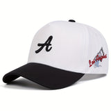 Una gorra de béisbol de cinco paneles con diseño de hoz para hombre, perfecta para la moda al aire libre. Es ajustable e ideal para usar en ocasiones informales durante los viajes de primavera y otoño, vacaciones o salidas a la playa.