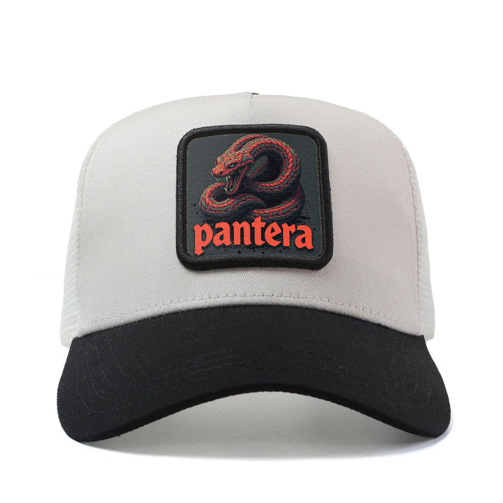Gorra de béisbol para hombres y mujeres - Ligera y transpirable, con correa ajustable, diseño de serpiente roja y negra, parte trasera de malla no elástica para pesca, al aire libre, casual - Gorra de protección solar unisex para hombres y mujeres, ropa d
