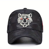 Gorra De Béisbol Unisex Con Bordado De Tigre, Sombreros Deportivos Tácticos De Camuflaje Para Papá, Sombrero Ligero Ajustable Para El Sol Para Mujeres Y Hombres