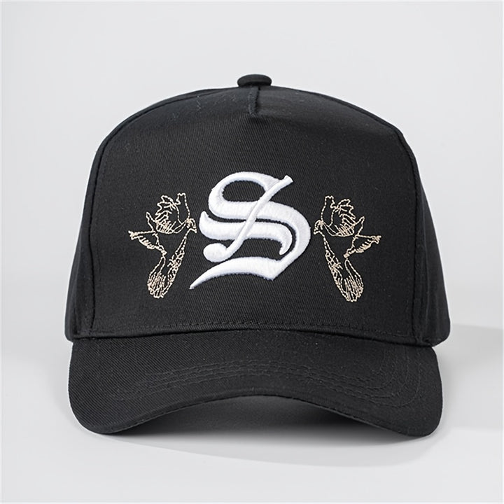 Dos sombreros de sol casuales y elegantes para exteriores, estilo europeo y americano, con gorras de béisbol bordadas con un motivo de paloma, aptos tanto para hombres como para mujeres, sombrero de sol para exteriores, sombrero de sol para mujer, sombrer