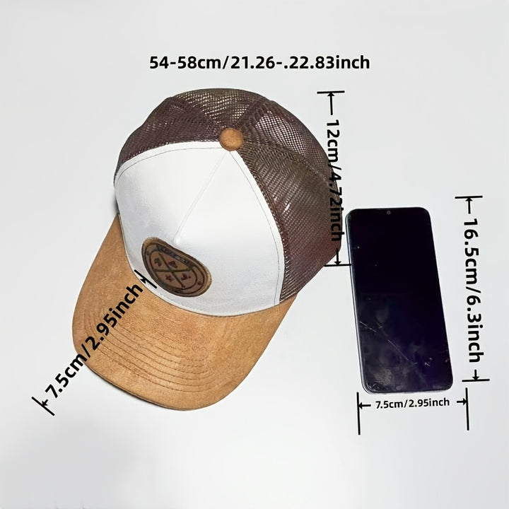 Gorra de Béisbol para Hombre - Dos Tonos /Blanco con Protección Solar, Malla Transpirable en la Parte Trasera para Deportes al Aire Libre y Eventos Casuales o Formales - Gorra Estructurada con Escudo