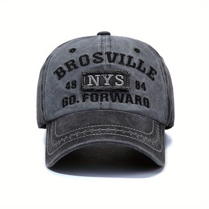 1 gorra de béisbol para hombre, estilo casual para primavera y otoño, sombrero deportivo lavado al aire libre, gorra de béisbol combinable con todo