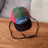 Gorra de béisbol con bordado y parches, sombrero de sol de secado rápido con ajuste ajustable, diseño de dos tonos, ligero y cómodo para primavera, verano y otoño - Patrón de impresión aleatorio, gorra de béisbol