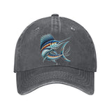 Gorra Unisex de Béisbol - Ajustable, Ligera y Transpirable para Hombres y Mujeres, Diseño Fácil de Cuidar, Accesorio Casual con Gráfico de Marlin, Ideal para Pesca y Construcción, Ajuste Regulable