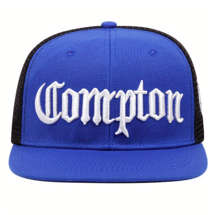 1 pieza, gorra de béisbol de malla transpirable, con sombrilla Unisex con bordado de letras para deportes al aire libre
