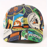 Nueva Primavera, Nueva Gorra de Béisbol con Estampado de Graffiti, Moda, para Hombres, Mujeres y Parejas, Ajustable, Ligera, Poliéster, Lavar a Mano o Limpieza en Seco Profesional, con un Tamaño que Se Ajusta a Todos
