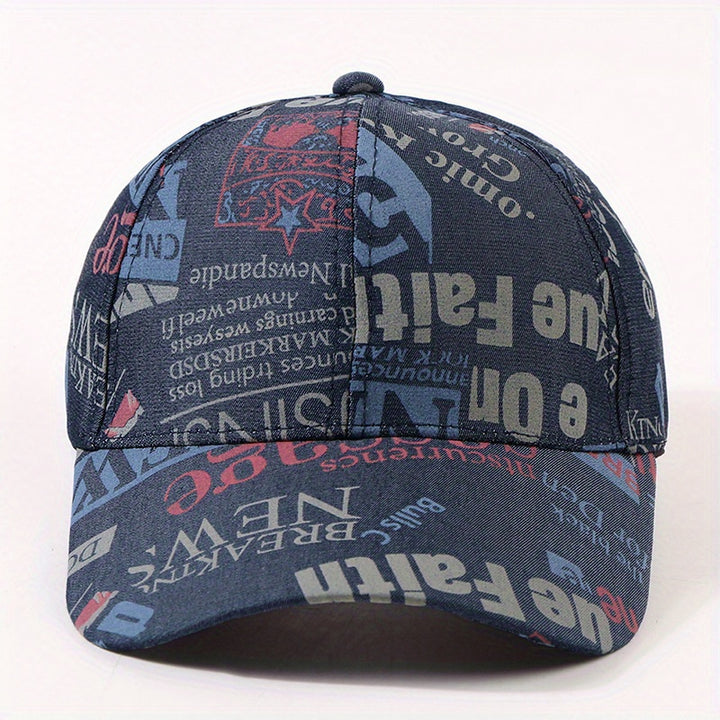 Nueva Primavera, Nueva Gorra de Béisbol con Estampado de Graffiti, Moda, para Hombres, Mujeres y Parejas, Ajustable, Ligera, Poliéster, Lavar a Mano o Limpieza en Seco Profesional, con un Tamaño que Se Ajusta a Todos