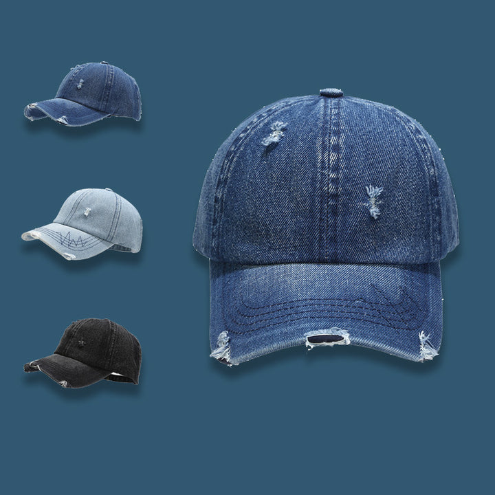 Gorra de Béisbol Estilo Coreano Lavado y Desgastada para Hombre y Mujer - Moda Primavera-Verano