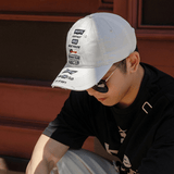 1pc Gorra de Béisbol Estilo Callejero Ajustable con Bordado Único, Visera Curva para Protección Solar, Ajuste Elástico para Salidas Casuales, Actividades al Aire Libre y Eventos de Regreso a Casa, Sombrero Duradero