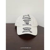 1 Gorra de Béisbol Creativa para Mujer, Opciones en Blanco y , Letras Bordadas - Ideal para Parejas, Regalo Perfecto de Cumpleaños o Atuendo Casual