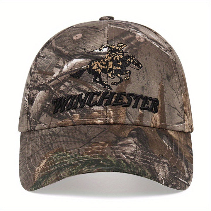 Gorra de Béisbol Deportiva Transpirable para Exteriores con UPF, Cierre Ajustable Snapback y Diseño Camuflaje - Gorra Absorbente de Humedad para Todas las Estaciones para Senderismo, Pesca, Caza, Inspirada en la Naturaleza